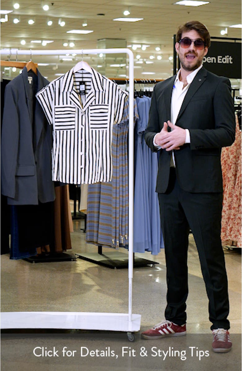 Portia Stripe Button-Up Shirt, sales video thumbnail