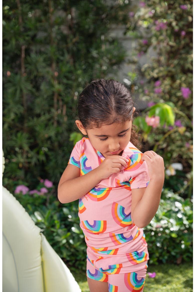 Kids' Kaleido-Hopes Two-Piece Fitted Pajamas, Alternate, color, KALEI