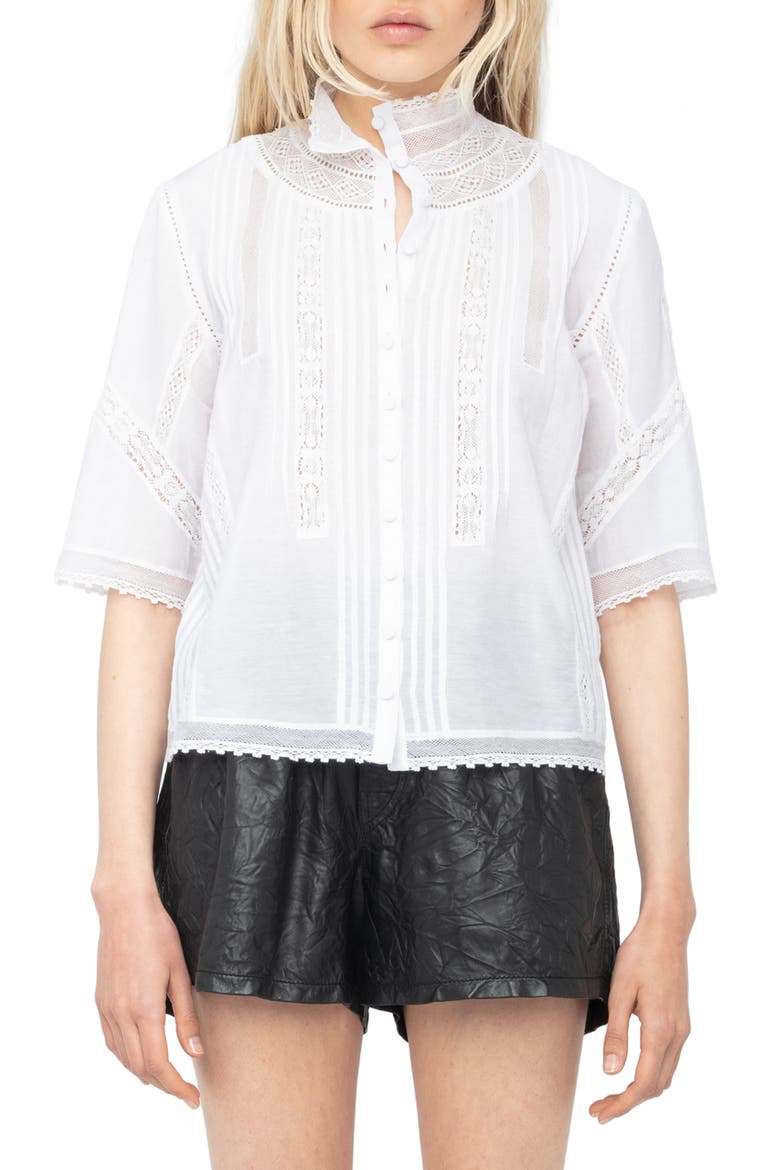 Tanos Tomboy Button-Up Shirt, Main, color, JUDO