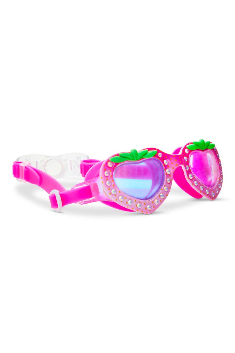 Kids' Strawberry Swim Goggles, Alternate, color, PINK