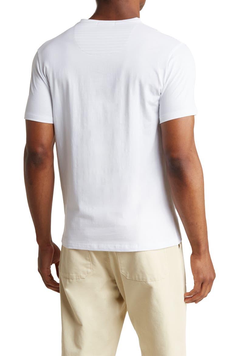 Solid V-Neck T-Shirt, Alternate, color, WHITE