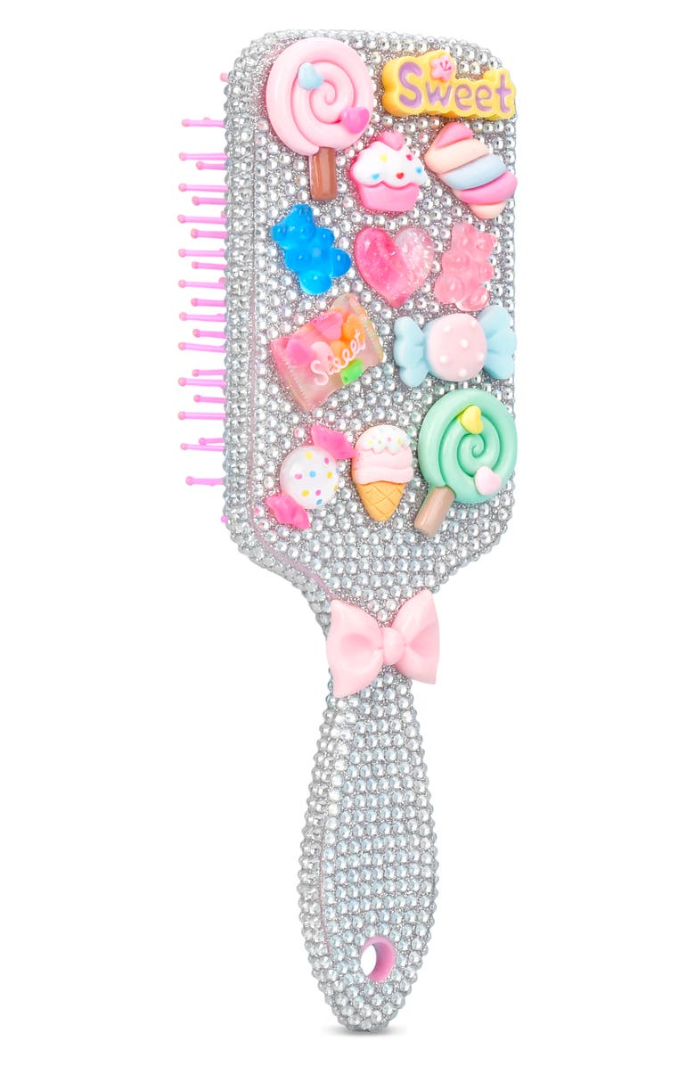 Iscream Kids' Charming Rhinestone Paddle Brush, Alternate, color, Pink Multi