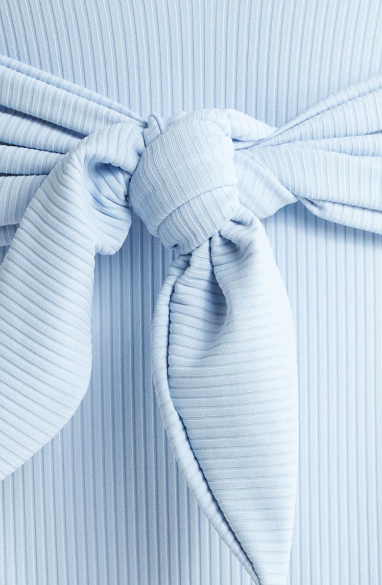 MONTCE Tropez Rib Tie Waist One-Piece Swimsuit, Alternate, color, Peri Rib