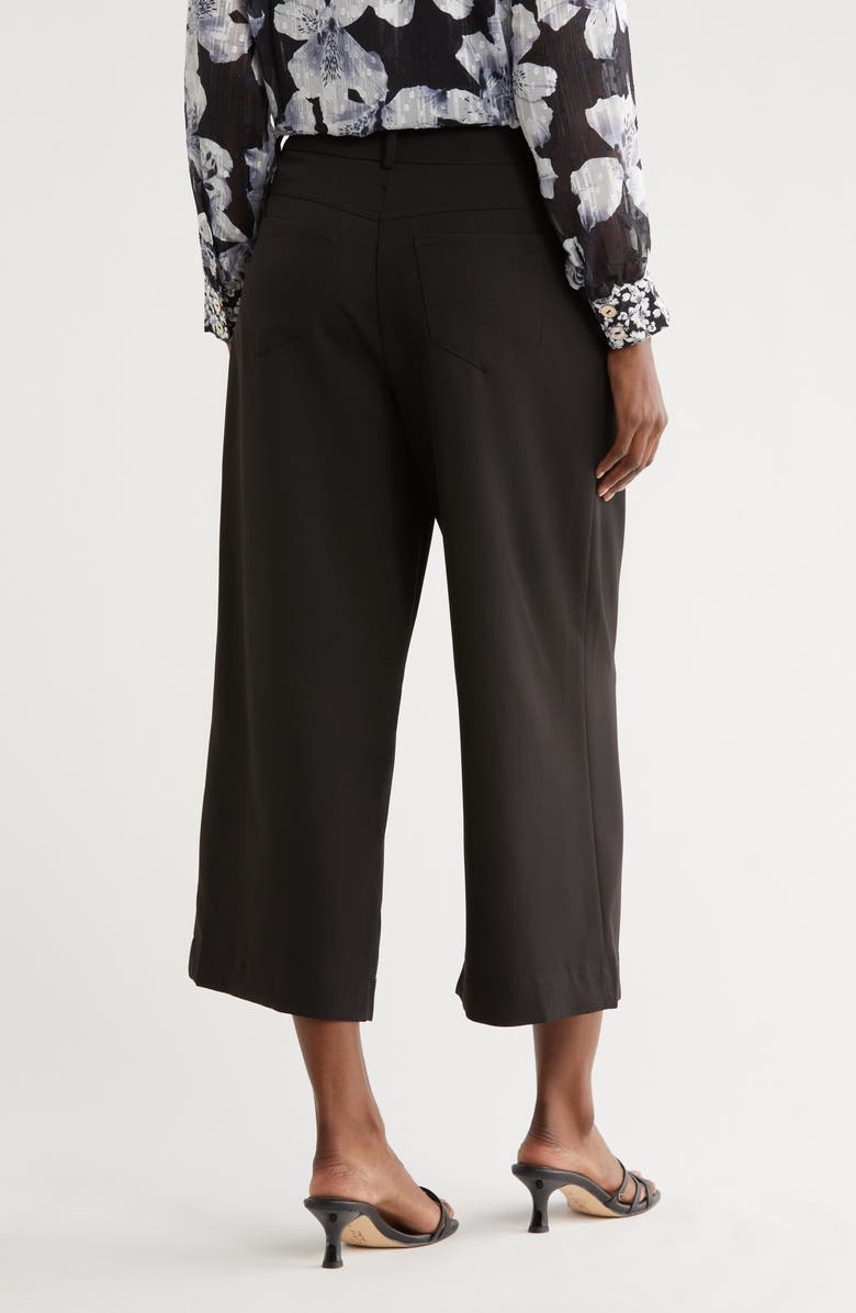 Nicole Miller Wide Leg Pants, Alternate, color, Very Black