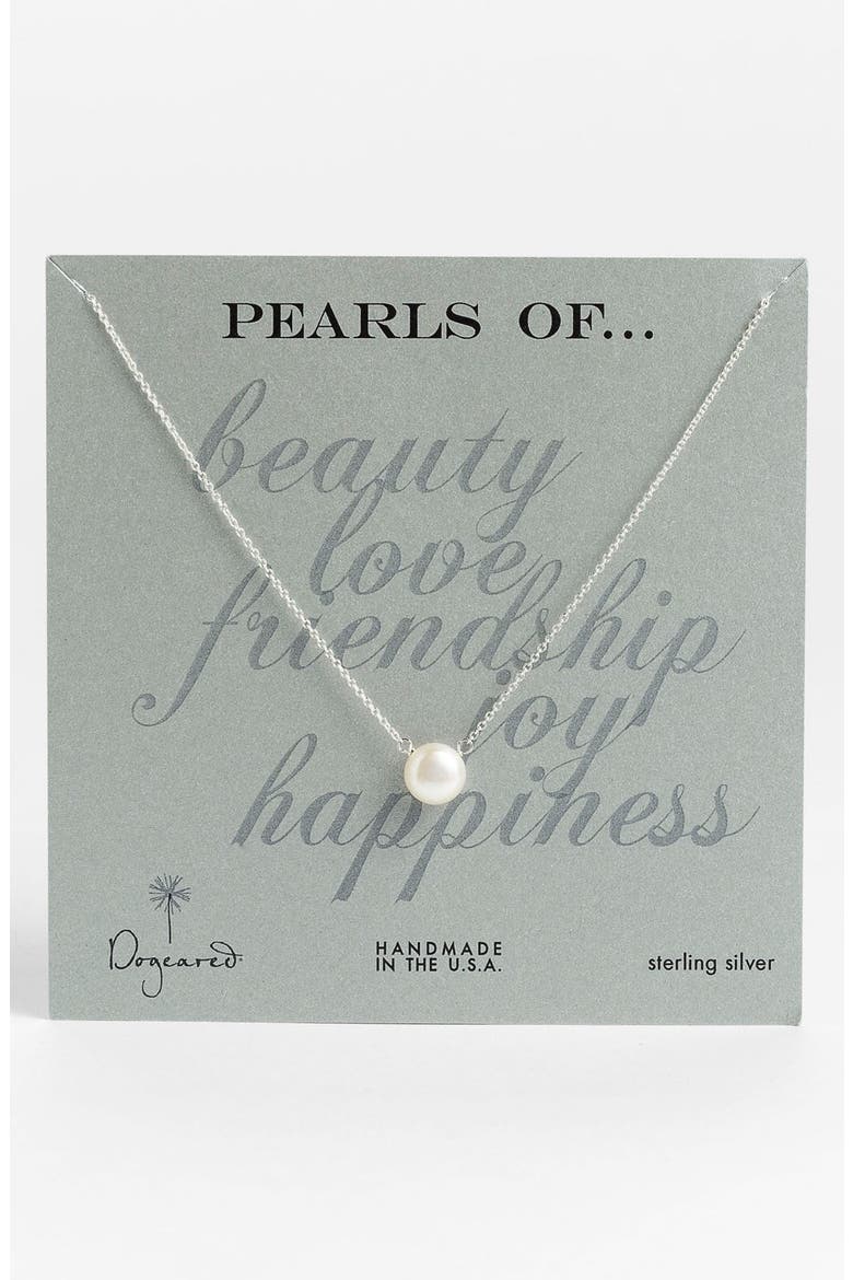 Freshwater Pearl Pendant Necklace, Alternate, color, PEARL / SILVER