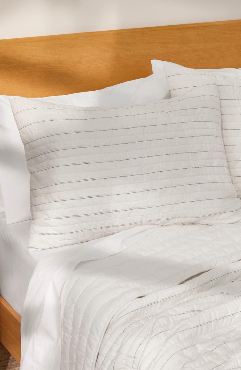 Casper Set of 2 Pinstripe Pillow Shams, Alternate, color, 