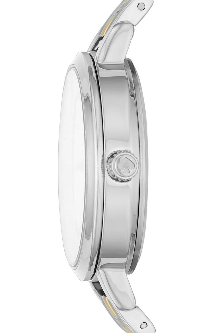women's 3-hand two-tone bracelet watch, 30mm, Alternate, color, SILVER