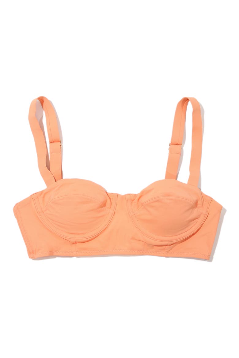 Balconette Bikini Top, Alternate, color, FLORENCE ORANGE