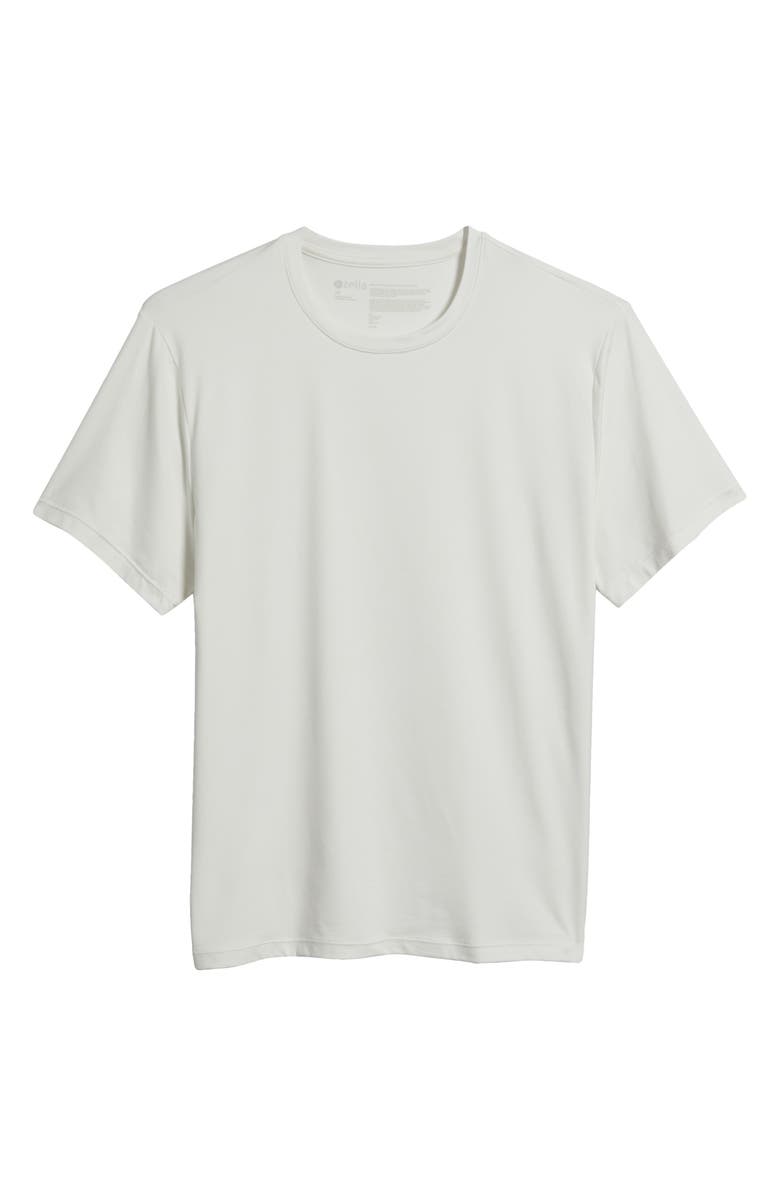 Zella Dynamic Crewneck T-Shirt, Alternate, color, Ivory