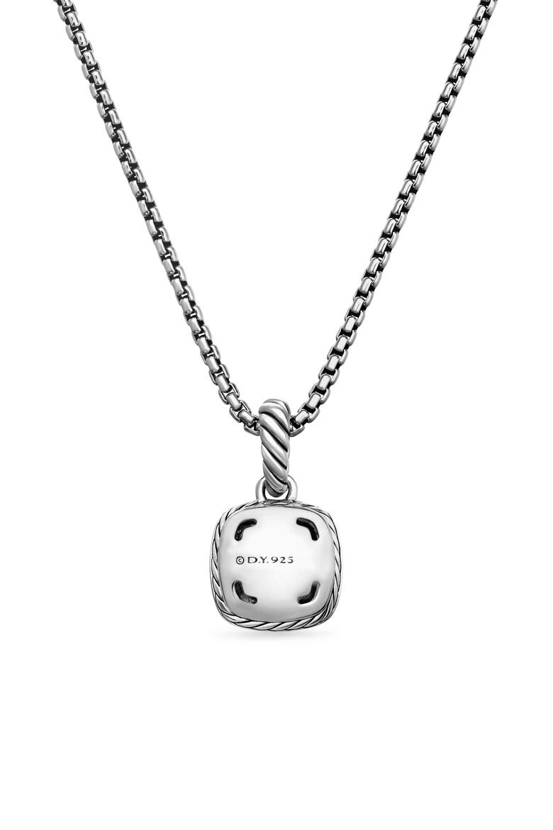 Petite Albion® Halo Cushion Pendant Necklace, Alternate, color, BLACK ONYX