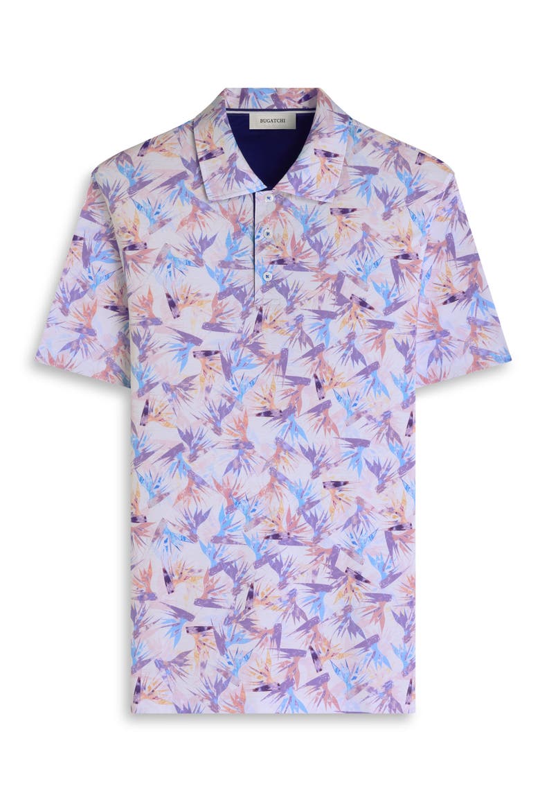 Hendrix Floral Pima Cotton Polo, Alternate, color, PINK
