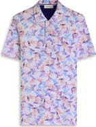 Bugatchi Hendrix Floral Pima Cotton Polo