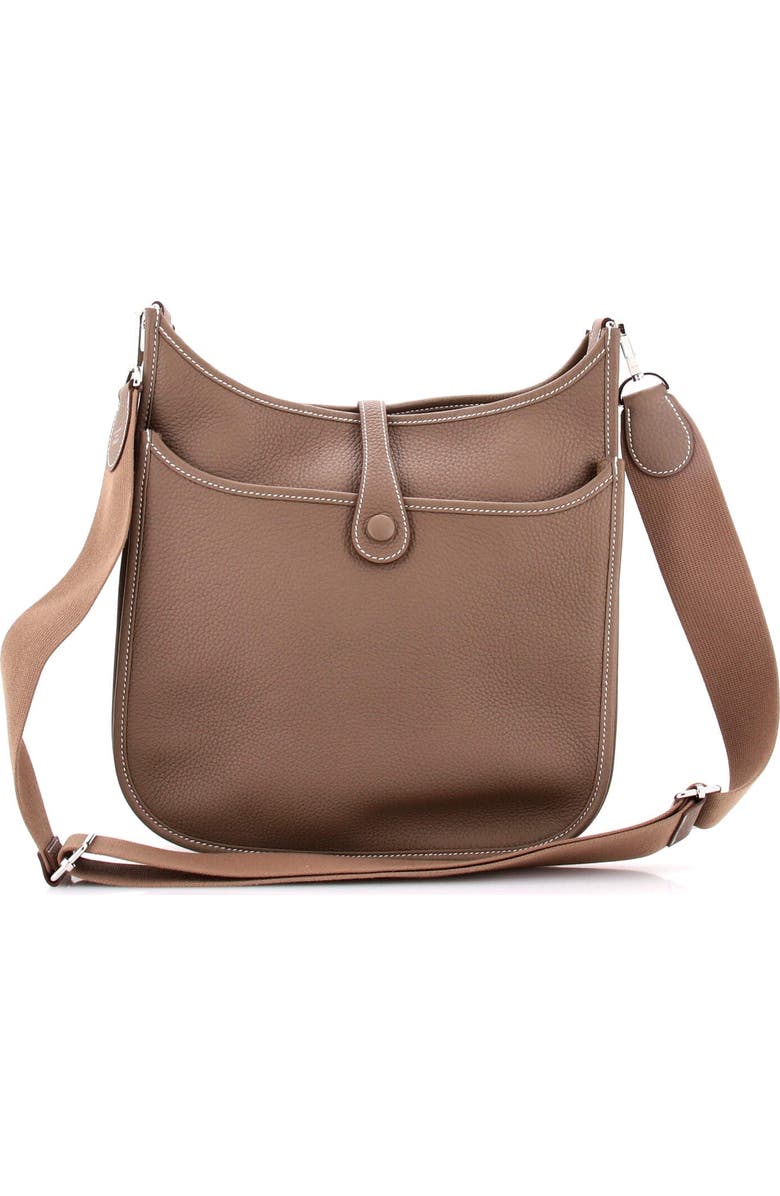 Pre-Owned Hermes Evelyne Bag Gen III Clemence PM, Alternate, color, Etoupe