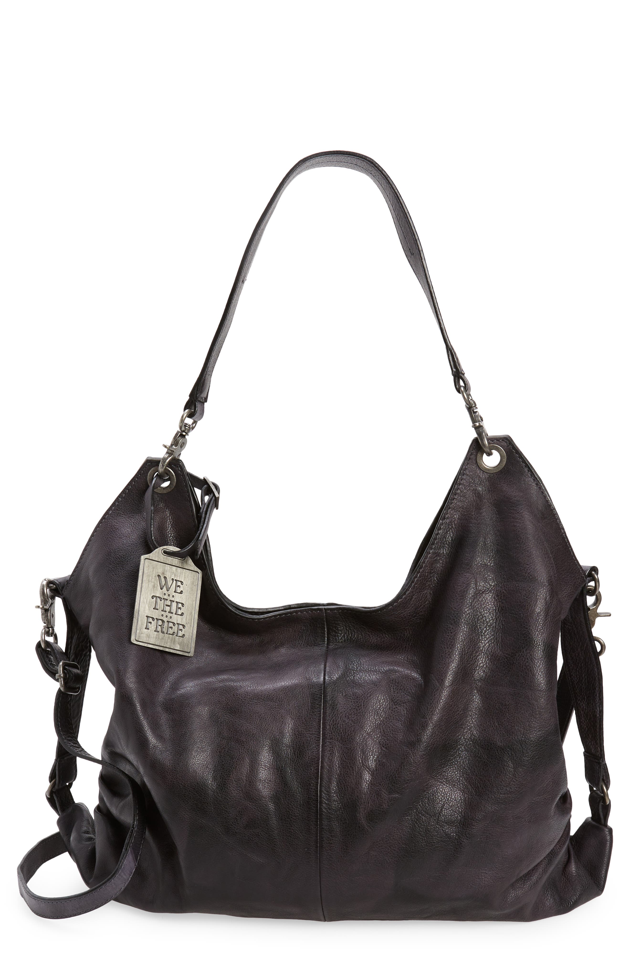 Free People We the Free Sabine Leather Hobo Bag, Main, color, 