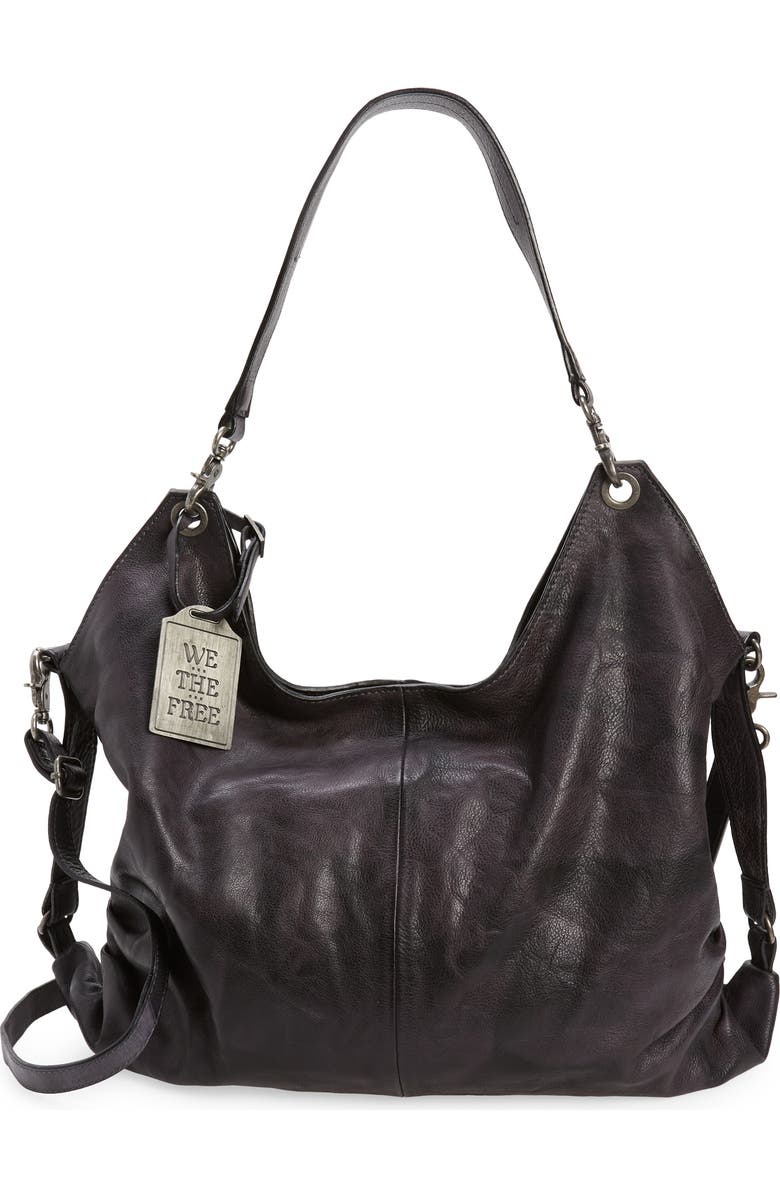 Free People We the Free Sabine Leather Hobo Bag, Main, color,