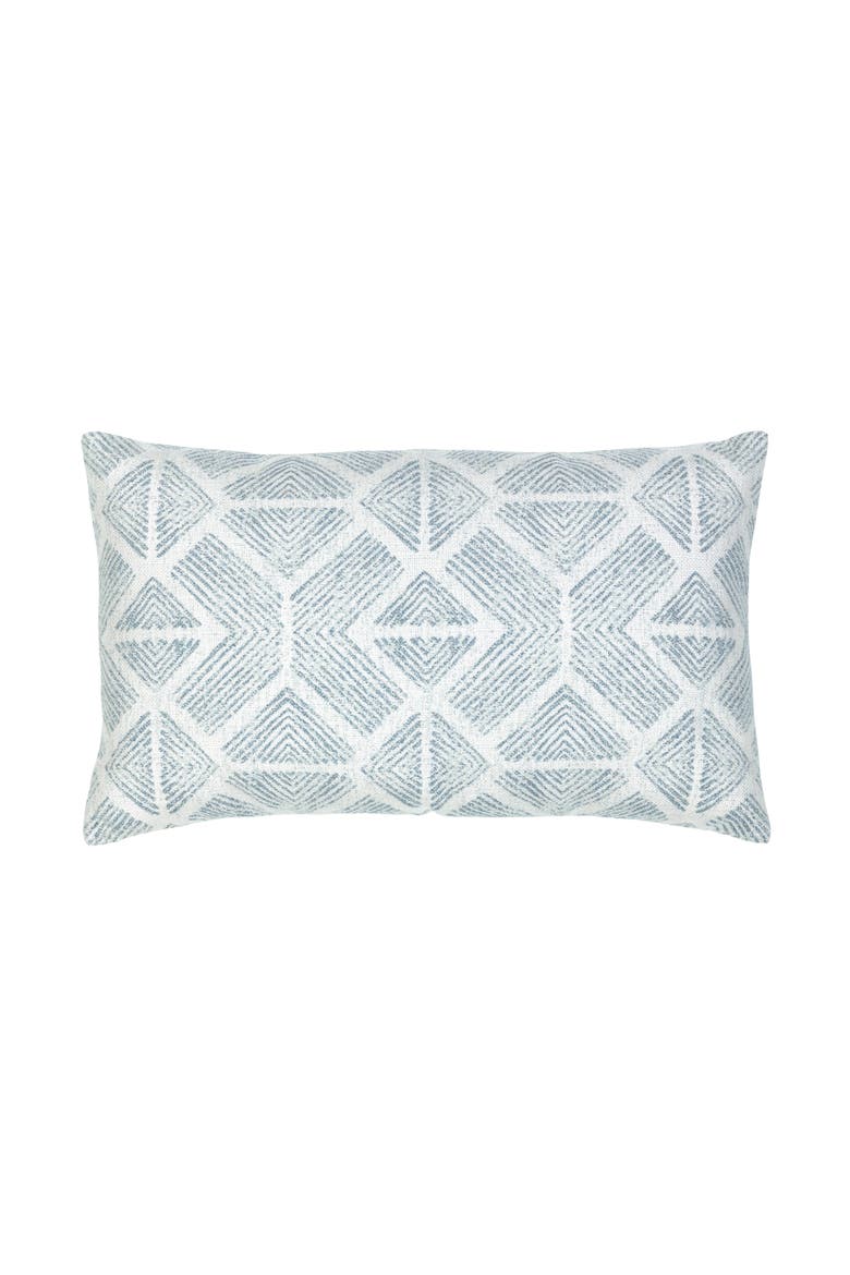 Bakuba Indoor & Outdoor Woven Accent Pillow, Alternate, color, Stream