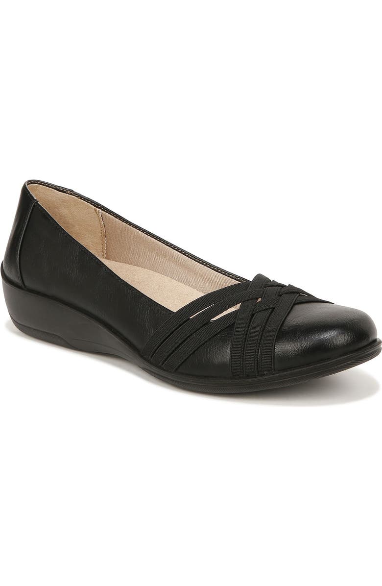 LifeStride Incredible 2 Velocity 2.0<sup>®</sup> Wedge Flat, Main, color, Black