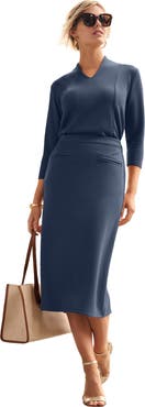 Jessica London Perfectease Midi Skirt