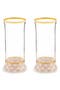 Rosy Check Set of 2 Highball Glasses