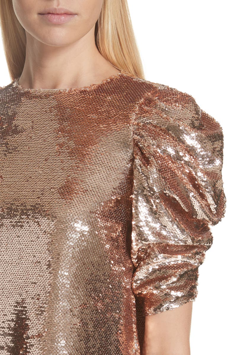 Ulla Johnson Raw Sequin Blouse, Alternate, color, 