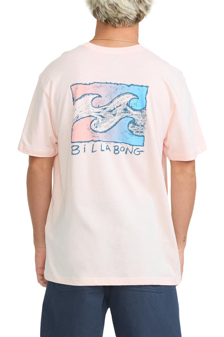 Crayon Wave Premium Cotton Graphic T-Shirt, Alternate, color, LIGHT PINK