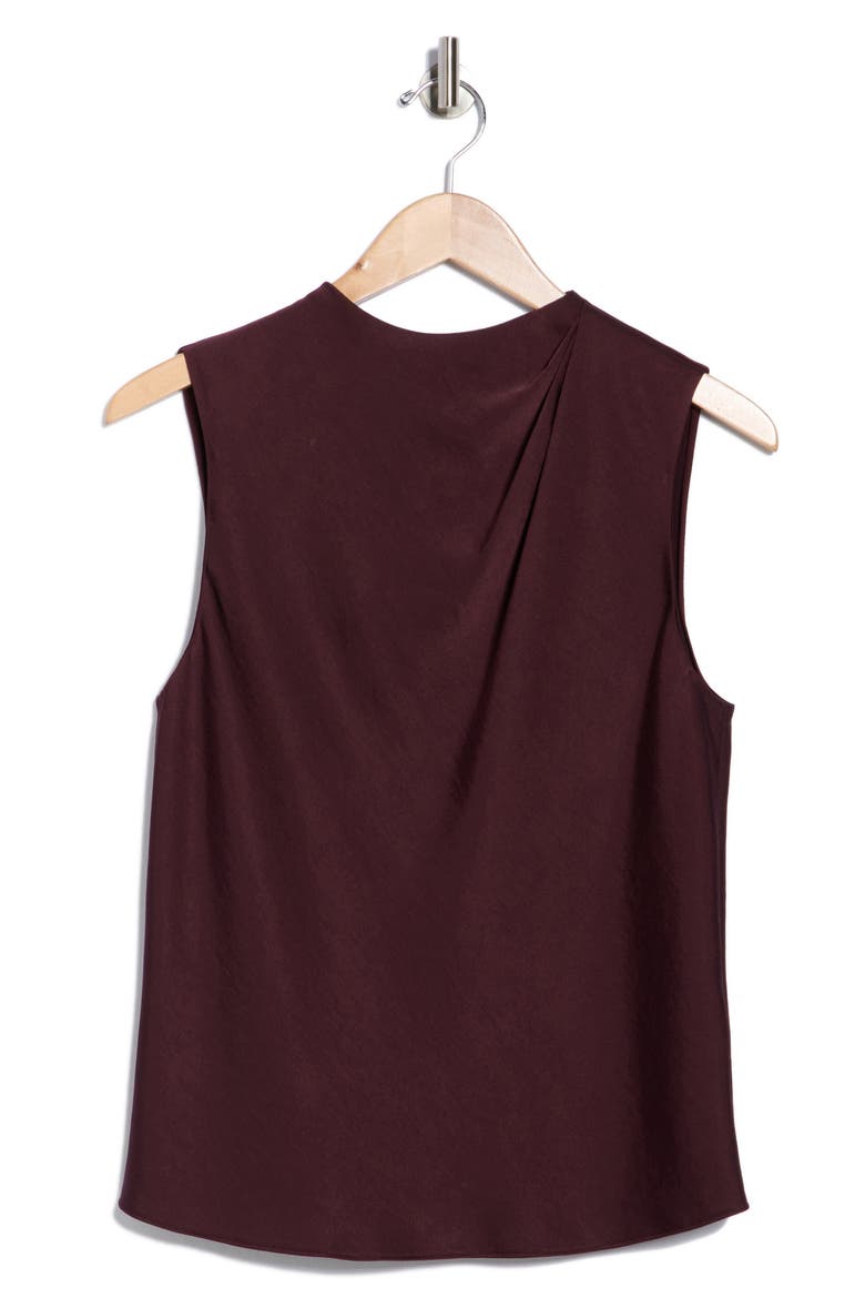 Cascade Draped Sleeveless Top, Alternate, color, CHERRY NIGHT