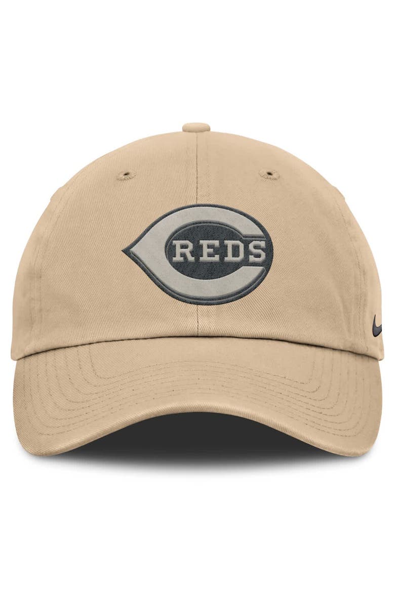 Nike Men's Nike Khaki Cincinnati Reds Club Adjustable Hat, Alternate, color, Khaki