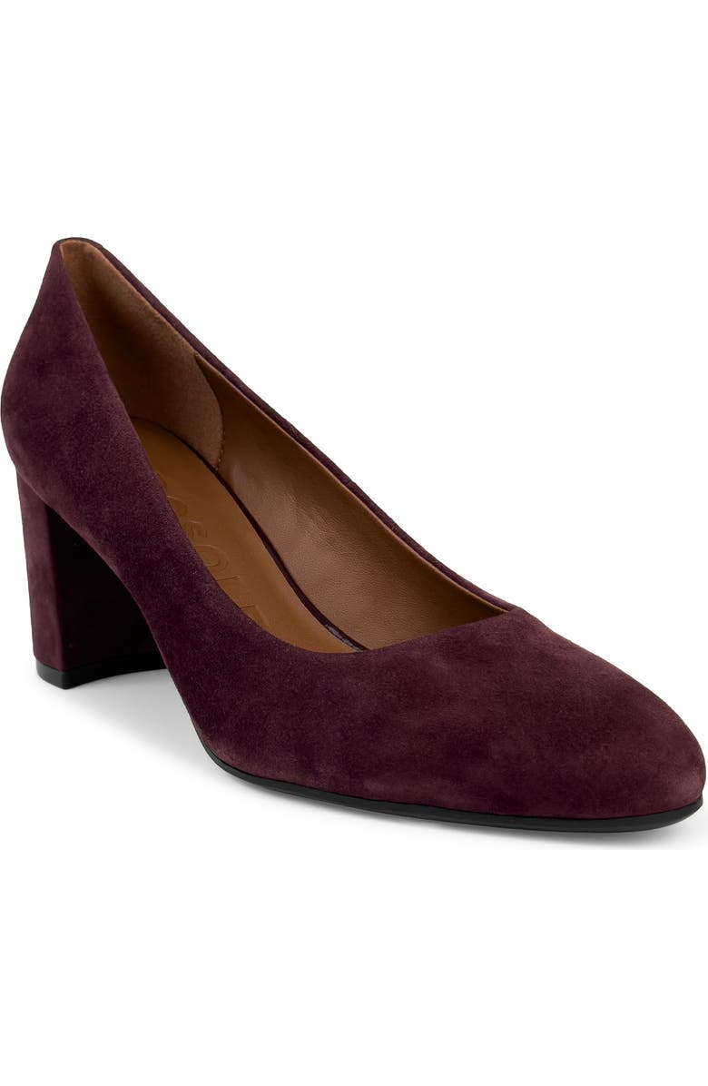 Aerosoles Betsy Almond Toe Pump, Main, color, Fig Suede