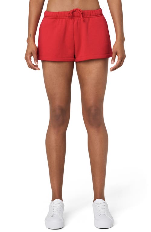 Florence By Mills Cozy Crush Sweat Shorts In Scarlet