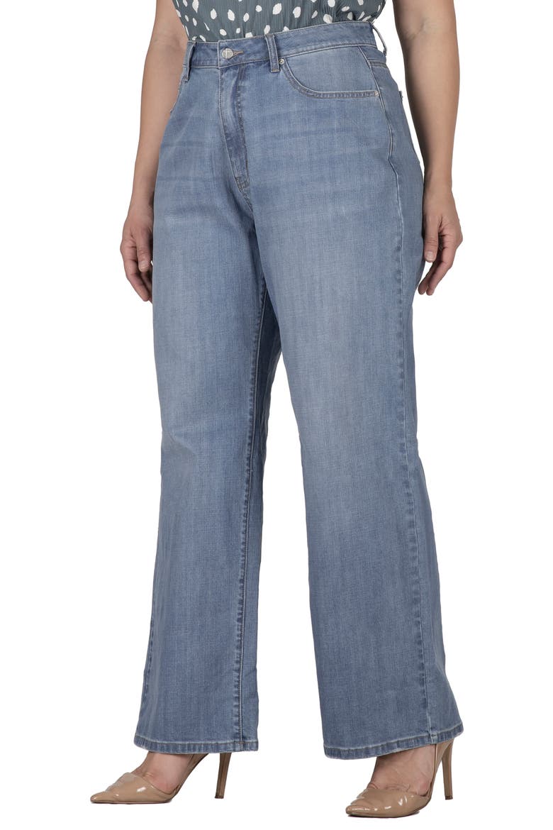 High Waist Wide Leg Jeans, Main, color, LIGHT BLUE