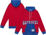 Mitchell & Ness Men's Mitchell & Ness Red/Navy New England Patriots Big & Tall Big Face Pullover Hoodie