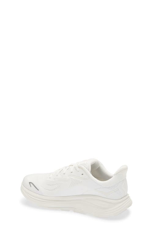 Hoka Kids' Clifton 10 Running Sneaker In White