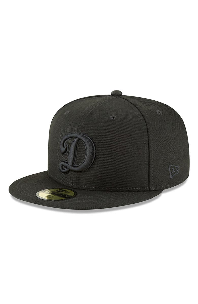 New Era Men's New Era Black Los Angeles Dodgers Secondary Logo Basic 59FIFTY Fitted Hat, Main, color, Black