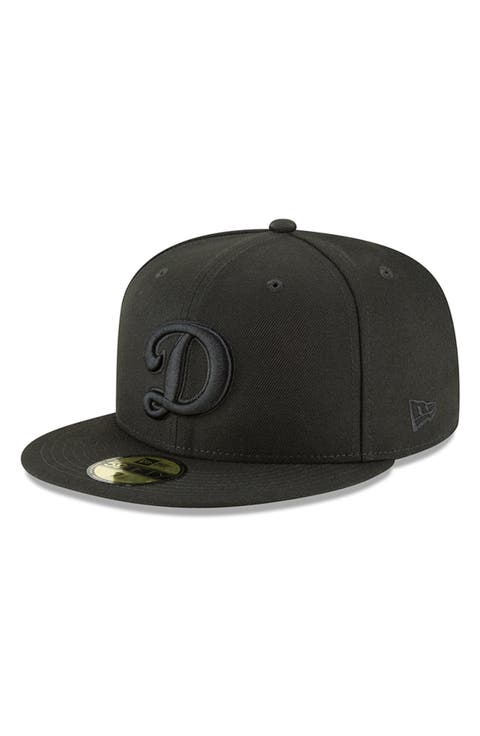 Men's New Era Black Los Angeles Dodgers Secondary Logo Basic 59FIFTY Fitted Hat