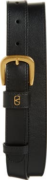 Valentino Garavani VLOGO Leather Belt