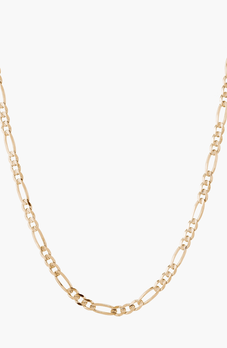 Aurate New York Figaro Chain Necklace, Main, color, Yellow