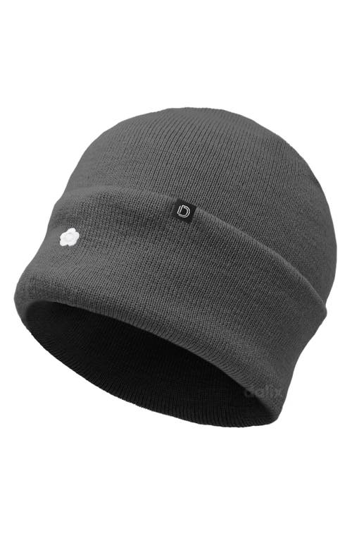 Dalix Lil Flower Beanie Cap In Gray