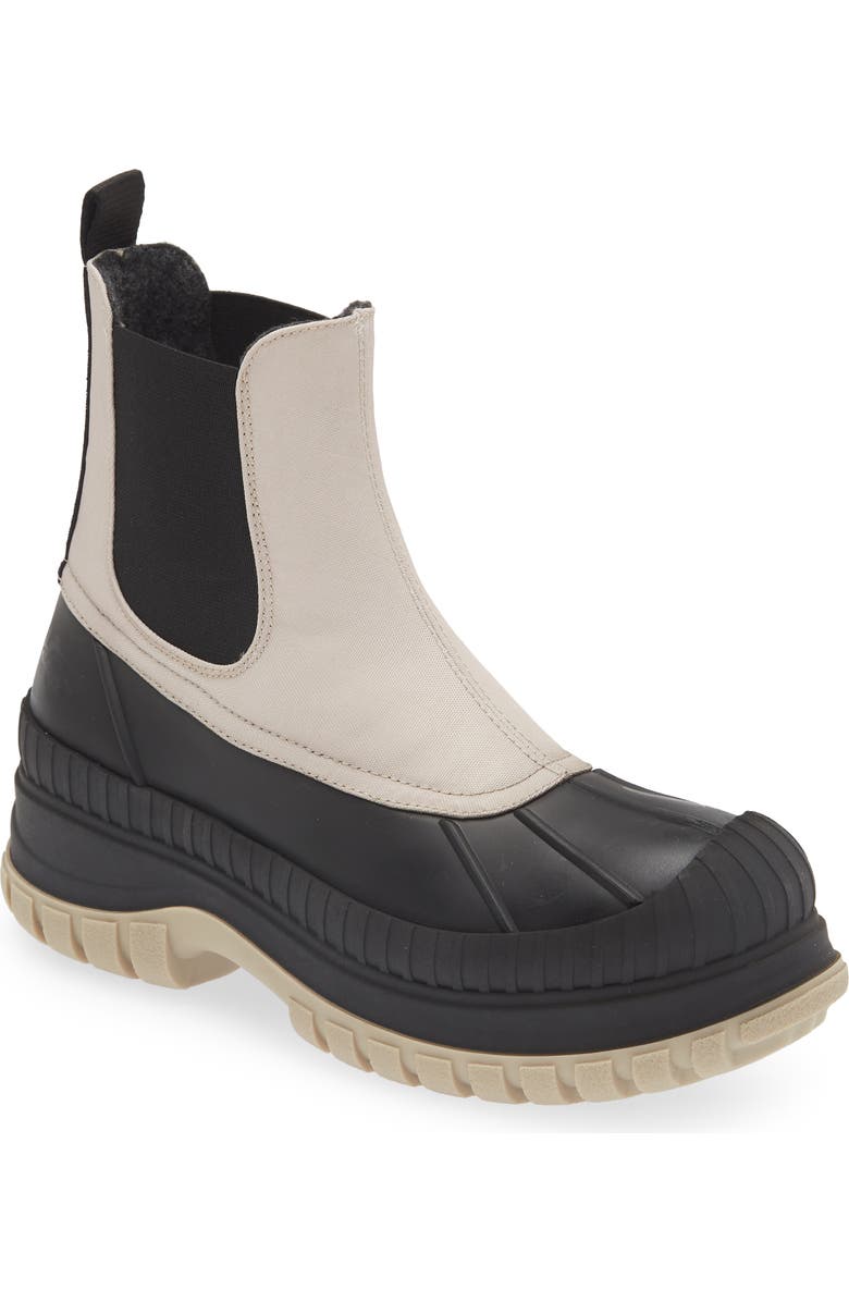 Ganni Outdoor Water Repellent Chelsea Duck Boot, Main, color,
