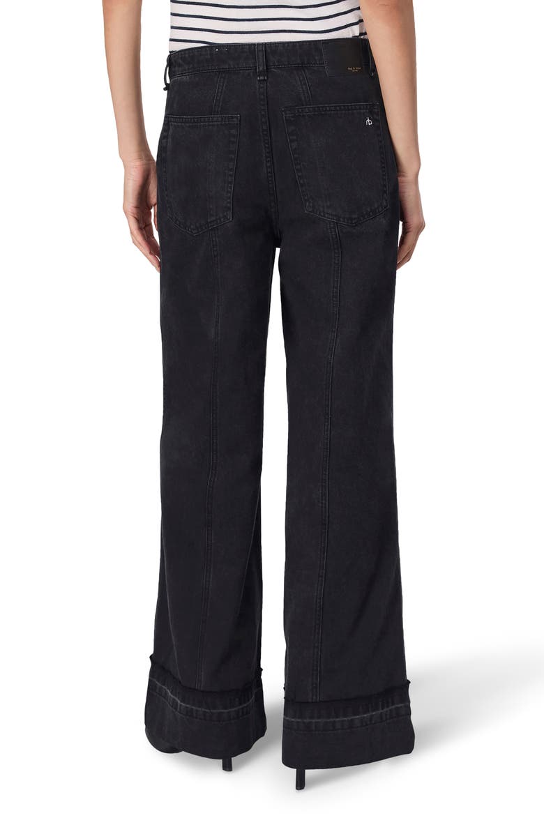 rag & bone Marina High Waist Wide Leg Jeans, Alternate, color,