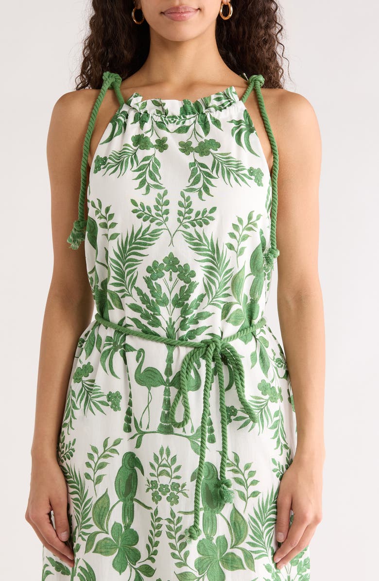 SUGARLIPS Kimana Floral Halter Maxi Dress, Alternate, color, 