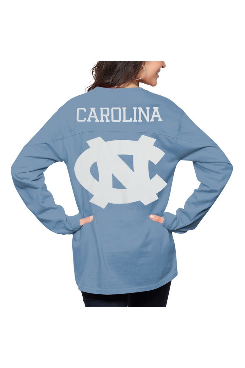 Women's Pressbox Carolina Blue North Carolina Tar Heels The Big Shirt Oversized Long Sleeve T-Shirt, Main, color, Light Blue