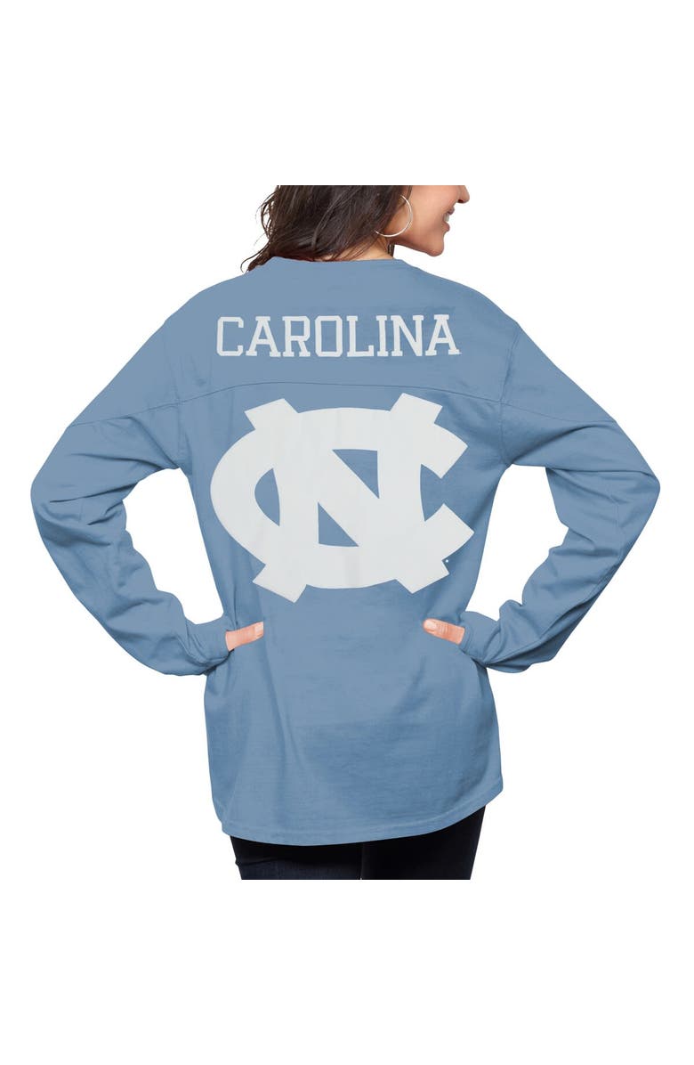 PRESSBOX Women's Pressbox Carolina Blue North Carolina Tar Heels The Big Shirt Oversized Long Sleeve T-Shirt, Main, color, 