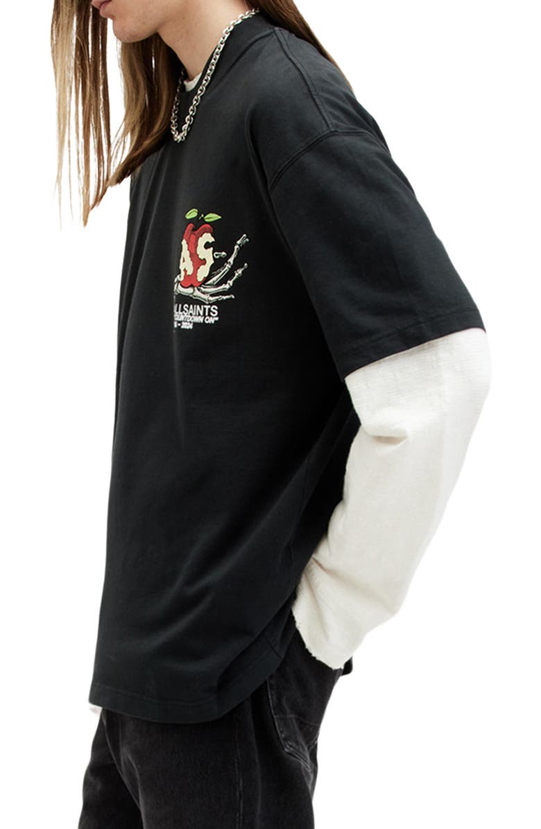 AllSaints Tempter Cotton Graphic T-Shirt, Alternate, color, 