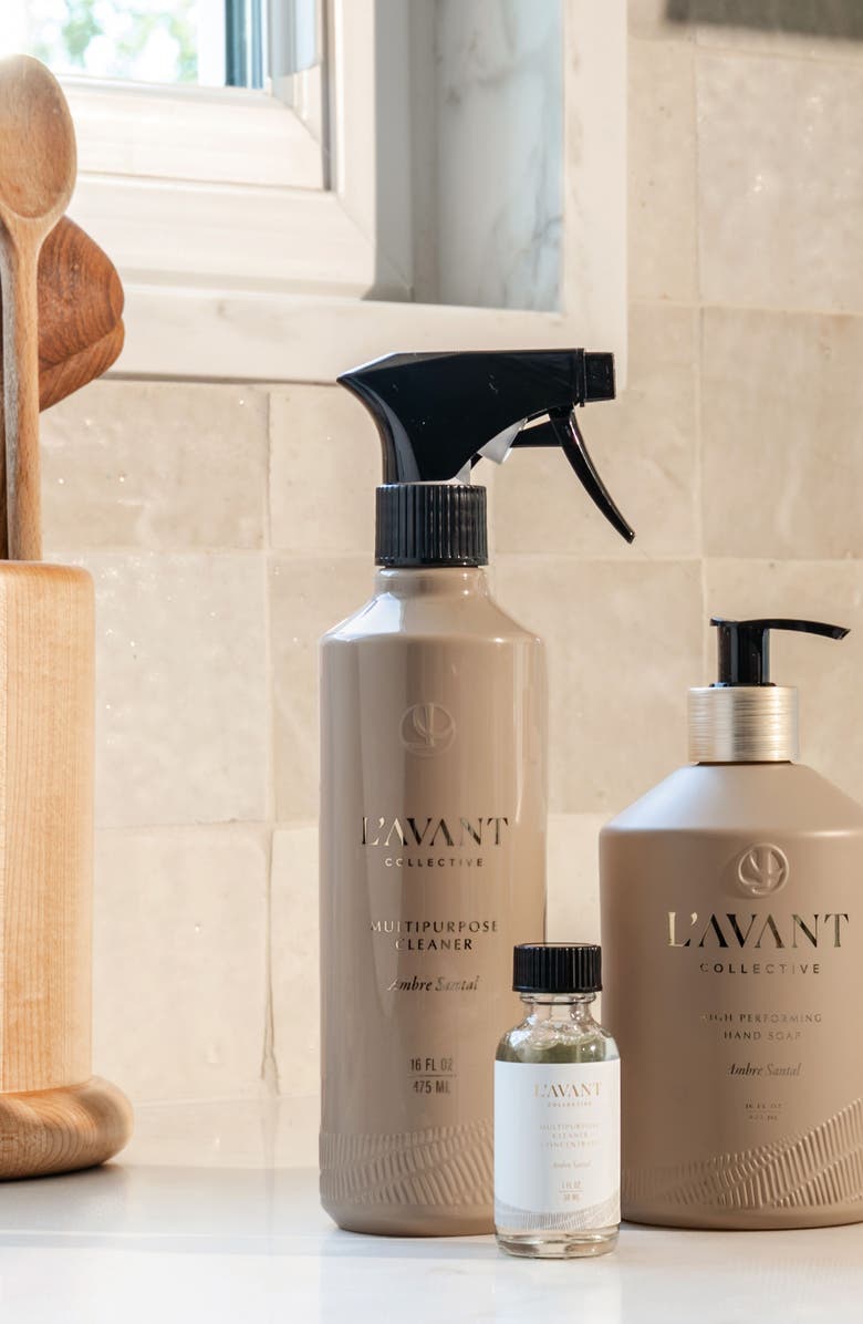 L'AVANT Collective Ambre Santal Multipurpose Cleaner Refill 3-Pack, Alternate, color, Beige