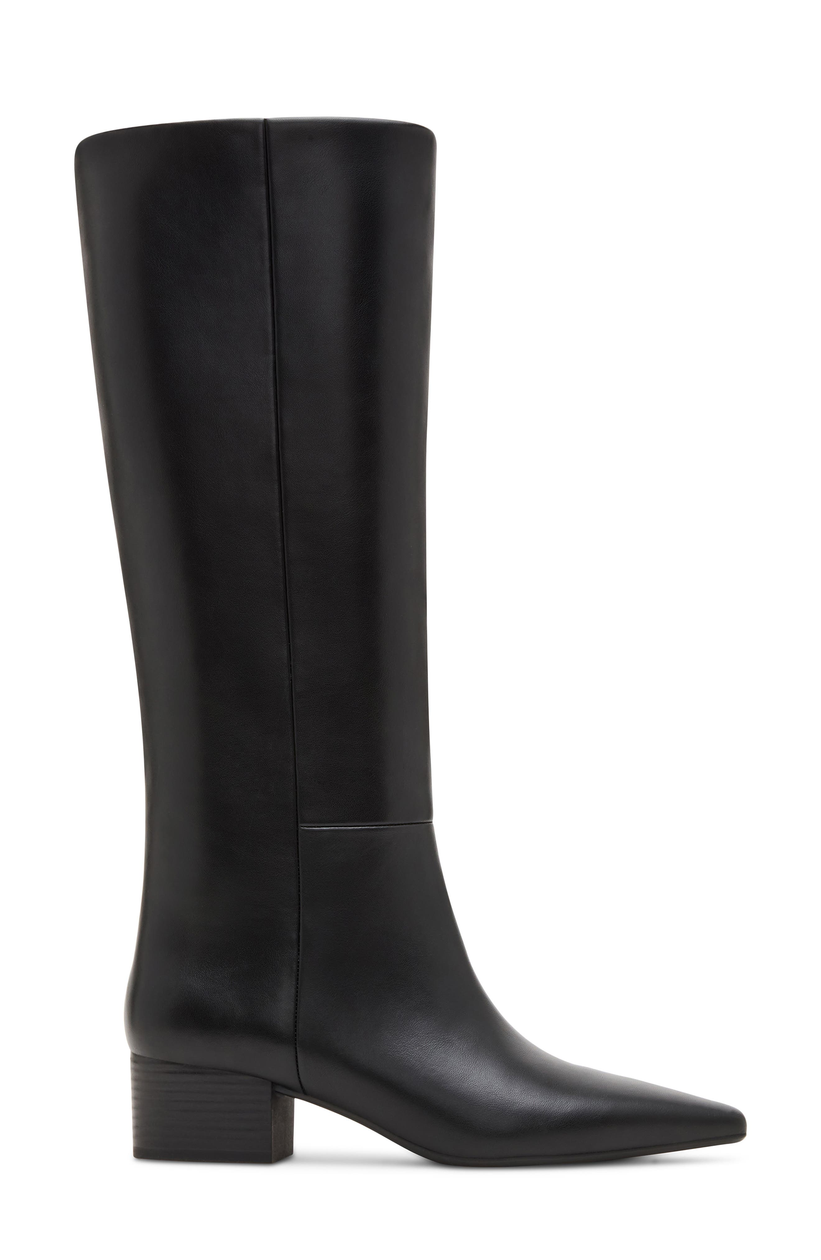 Enchanted Faux Leather Pointed Toe Boot, Alternate, color, BLACK PARIS
