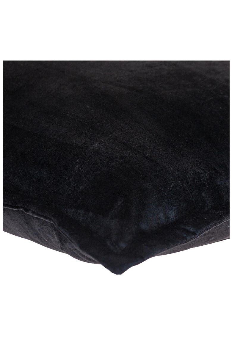 Agneta Transitional Black Square Throw Pillow, Alternate, color, BLACK