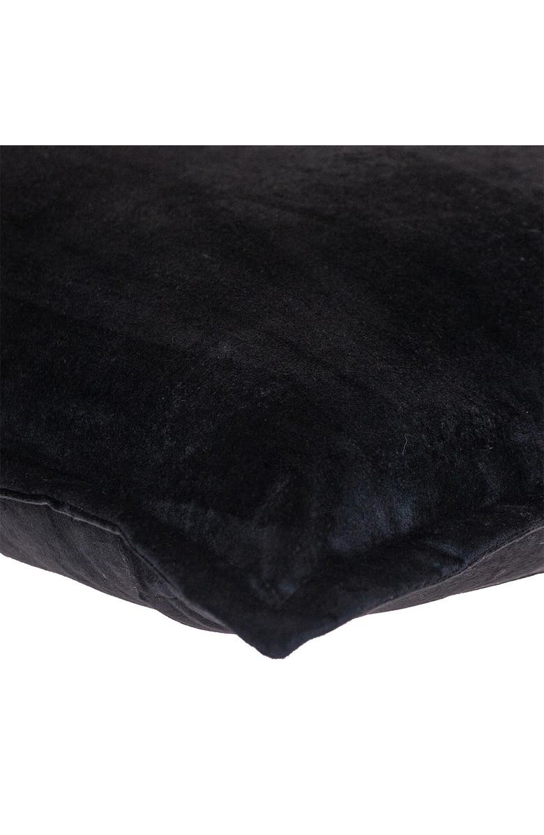 PARKLAND COLLECTION Agneta Transitional Black Square Throw Pillow, Alternate, color, Black