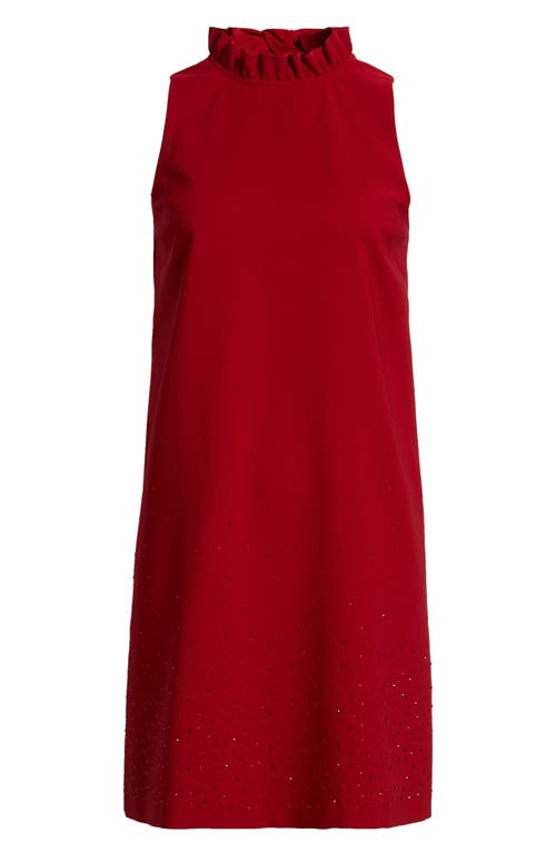 Anne Klein Sleeveless Shift Dress In Red