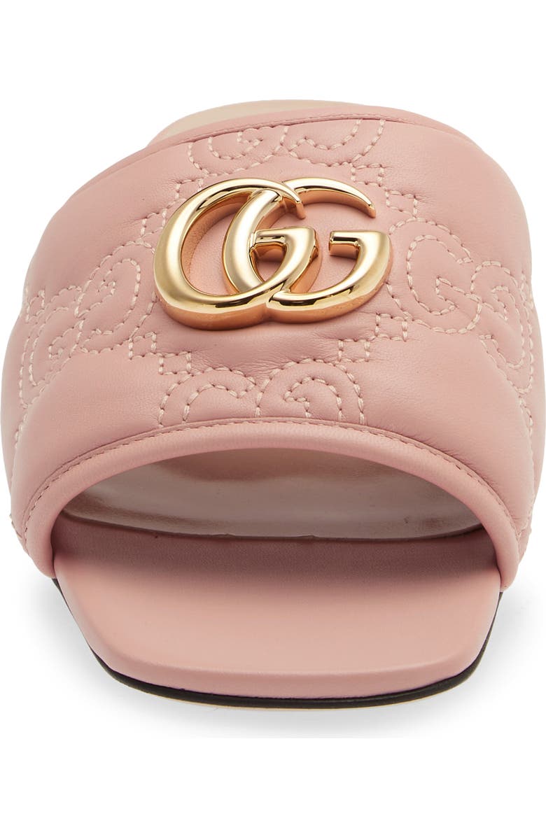 Gucci Jolie GG Matelassé Slide Sandal, Alternate, color, Perfect Pink