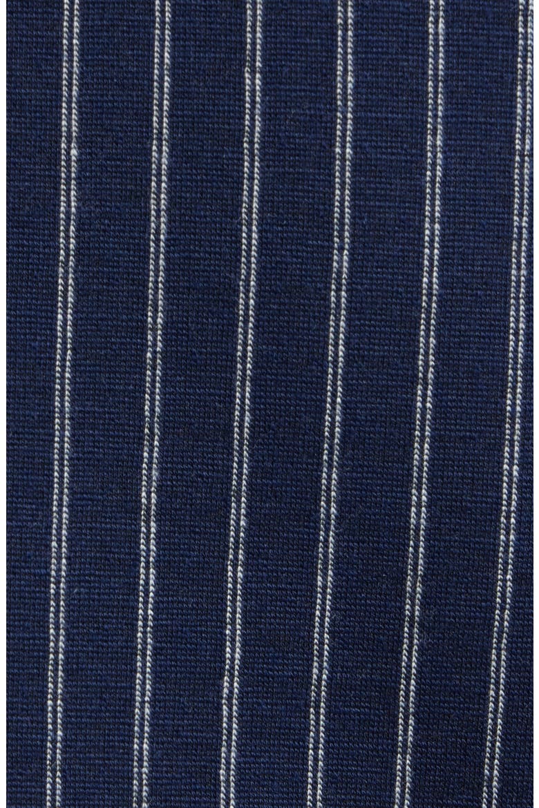 Carissa Pinstripe Knit Blazer, Alternate, color, NAVY MULTI